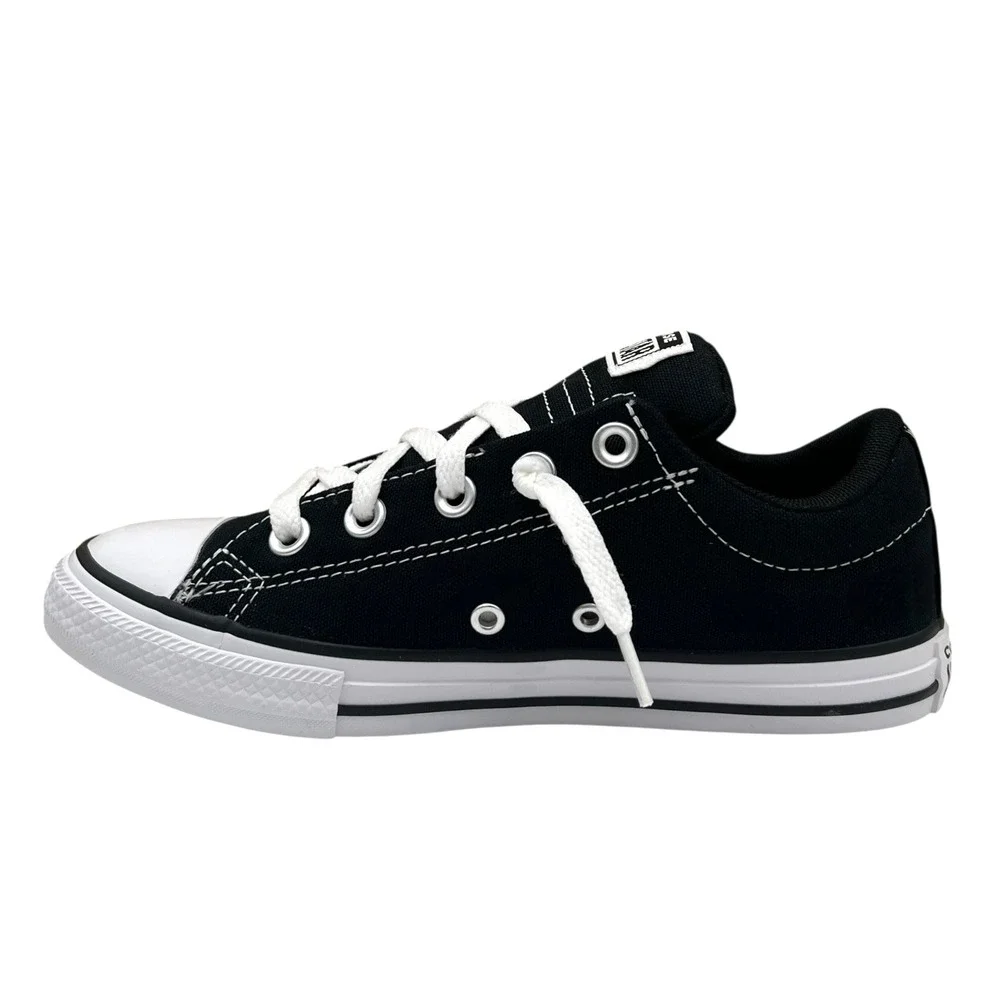 Converse Chuck Taylor Street Youth Boys Girls Low Top Sneaker Size 7 Black White